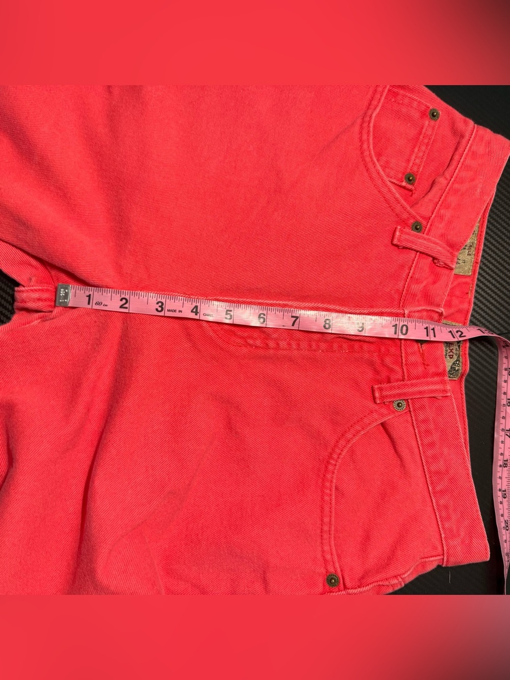 🩷 Vintage Express Pink Mom Jeans USA Made High Rise Tapered Leg Sz Medium - Picture 11 of 13